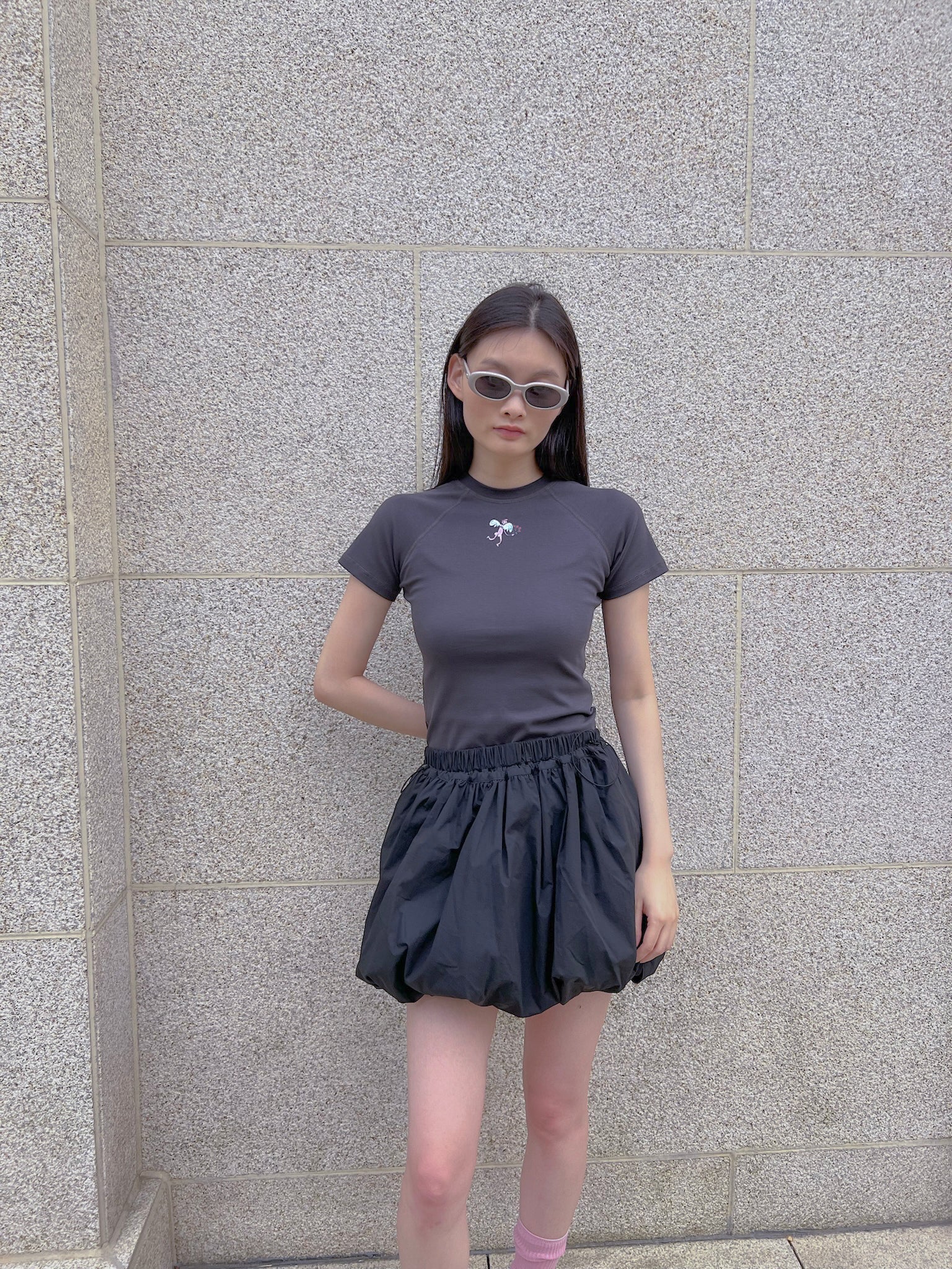 Angel Short sleeve Cropped T-shirt x Ofelia Botella