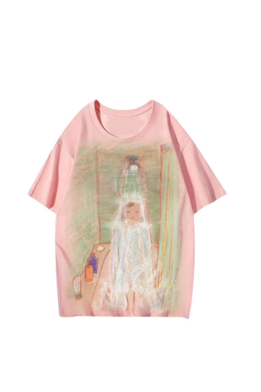 Baby T-shirt _ Pink x Ellen He
