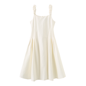 Cloudy Strap Dress - White