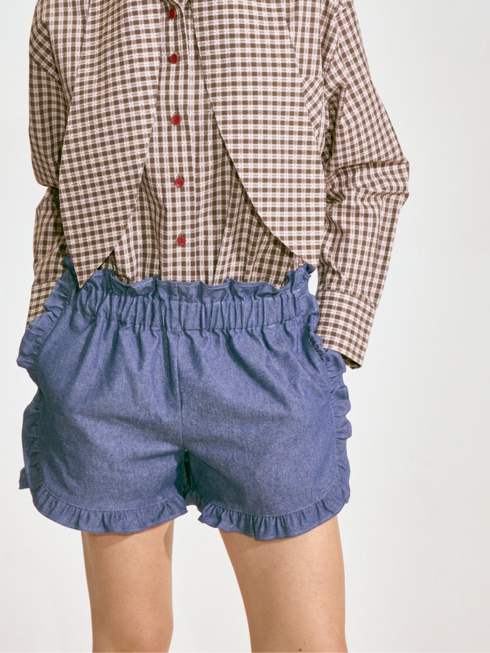 Ruffled High-Waisted Shorts 2 Colors