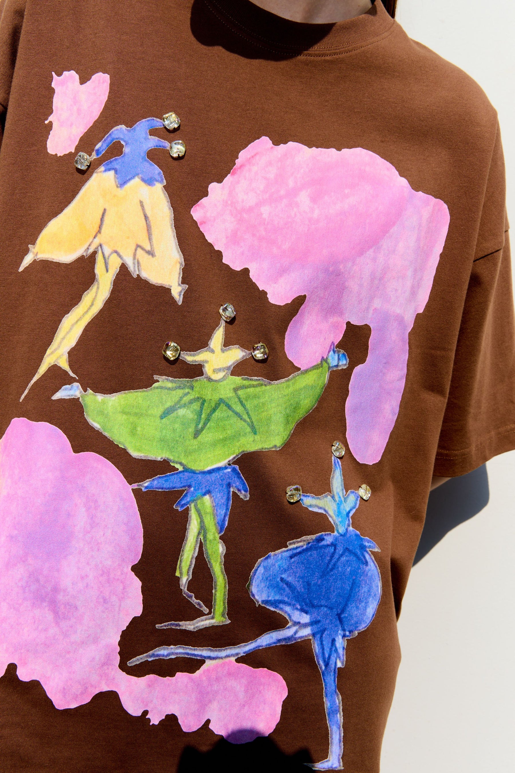Colorful Bead T-shirt x Hannah Van Der Weide