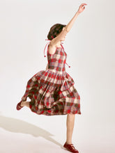 Patchwork Plaid Camisole Dress