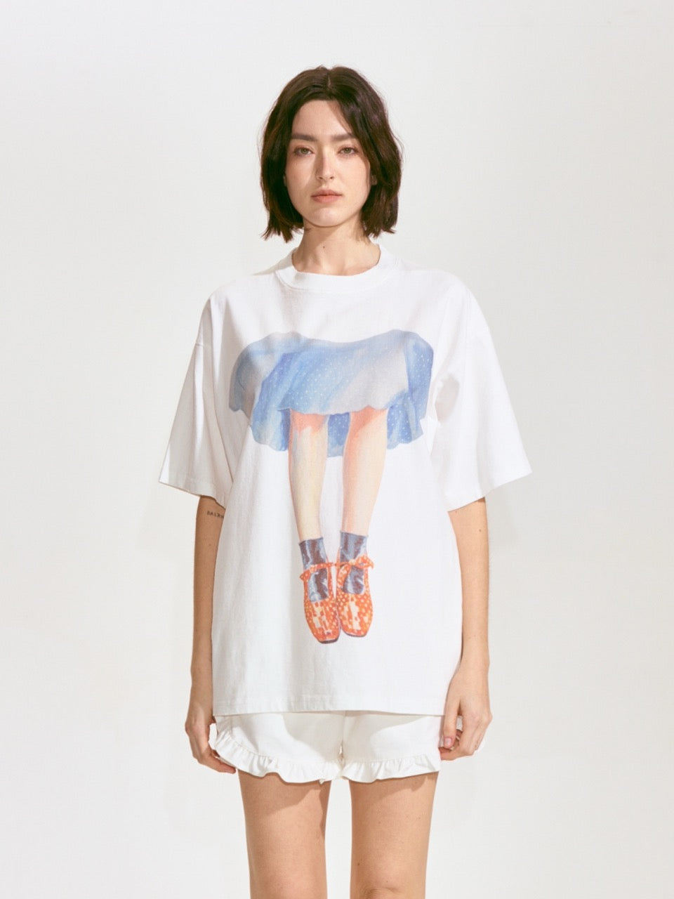 Dance Short-Sleeve T-shirt - White