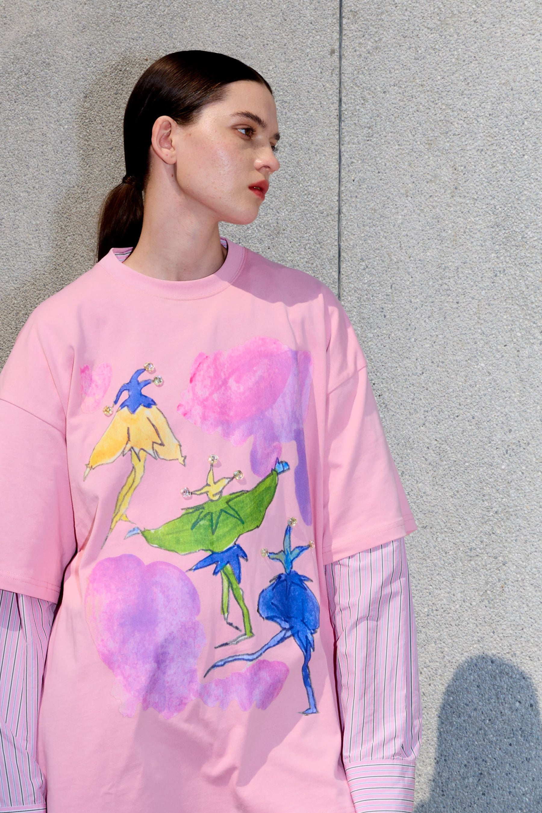 Colorful Bead T-shirt x Hannah Van Der Weide