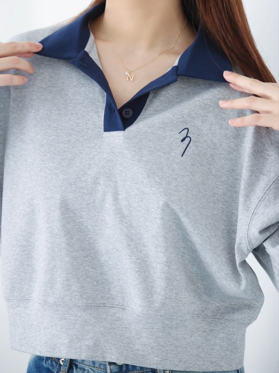x ninido Logo-embroidered Cotton-jersey Polo Shirt 2 Colors