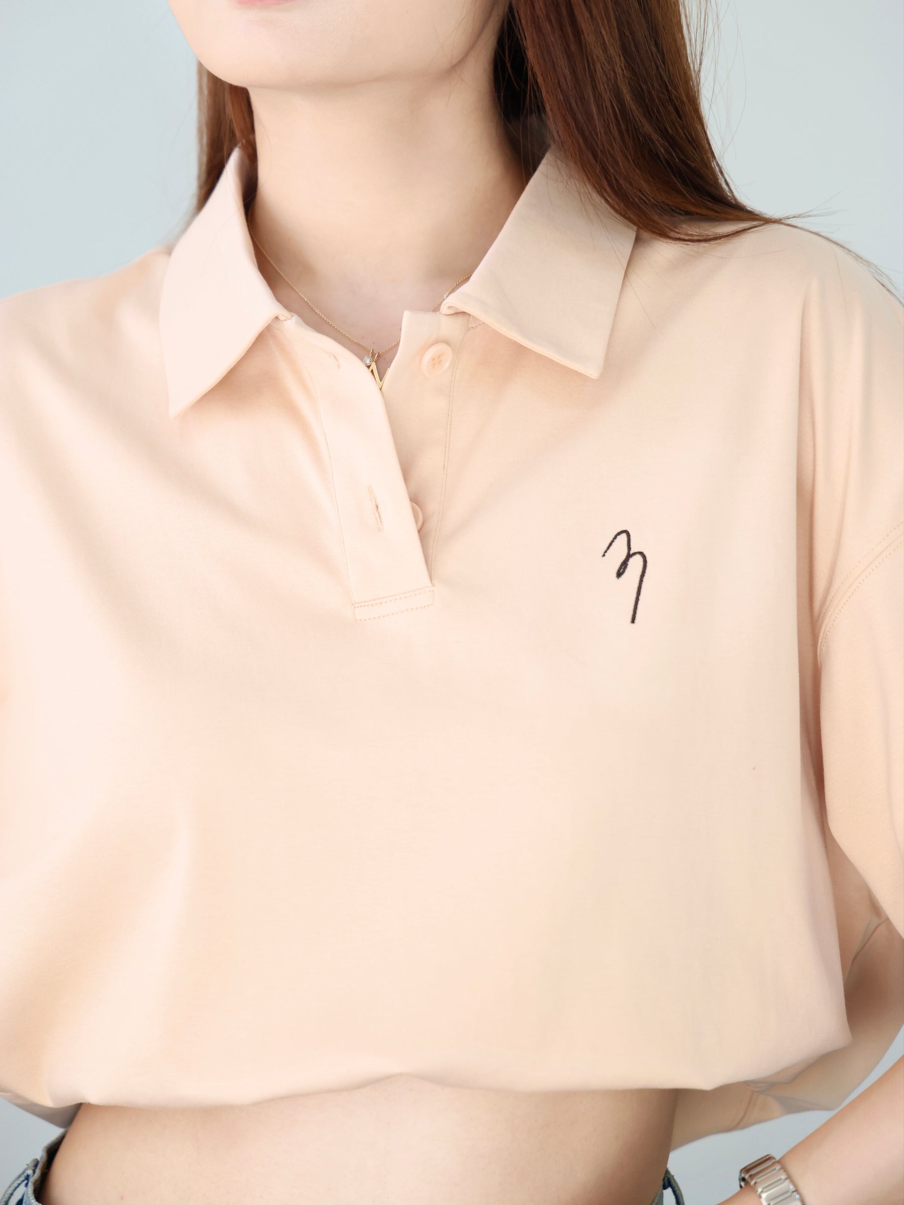 x ninido Logo-embroidered Cotton-jersey Polo Shirt 2 Colors