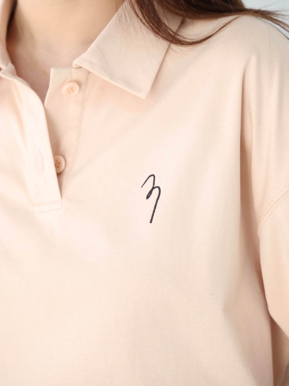 x ninido Logo-embroidered Cotton-jersey Polo Shirt 2 Colors