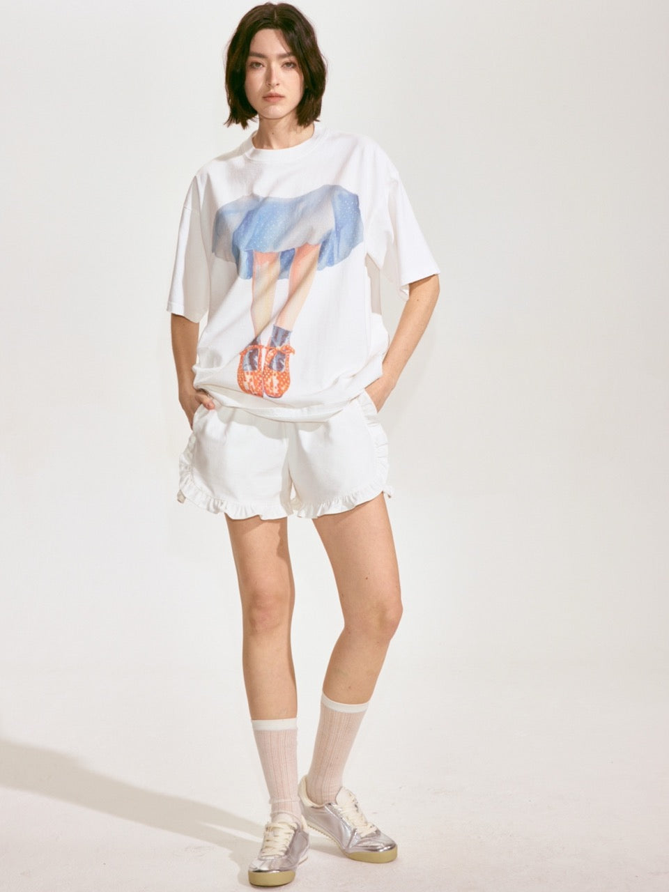 Dance Short-Sleeve T-shirt - White