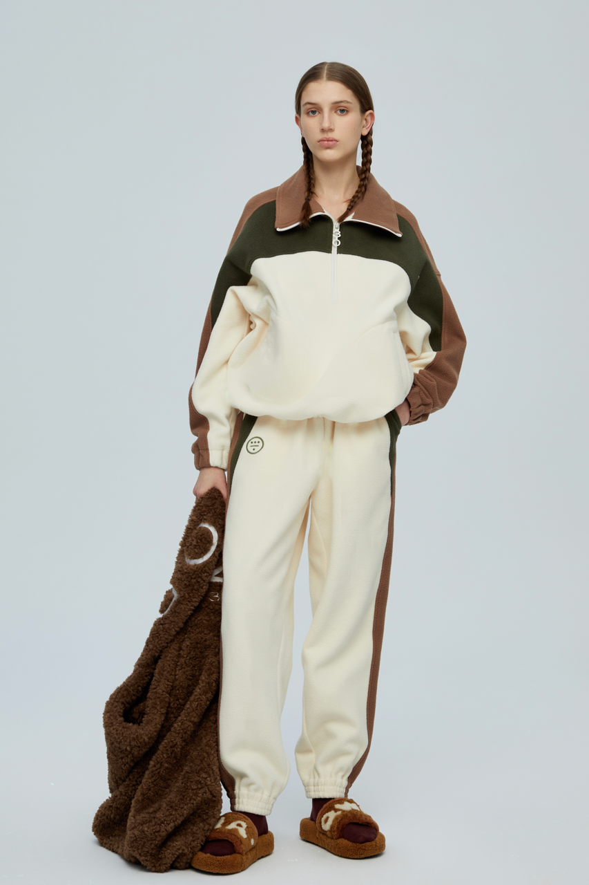 ICON Color Block Sweatshirt - Ivory