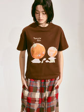 Tomato Chat Short-Sleeve T-shirt x Hannah Van Der Weide - Brown