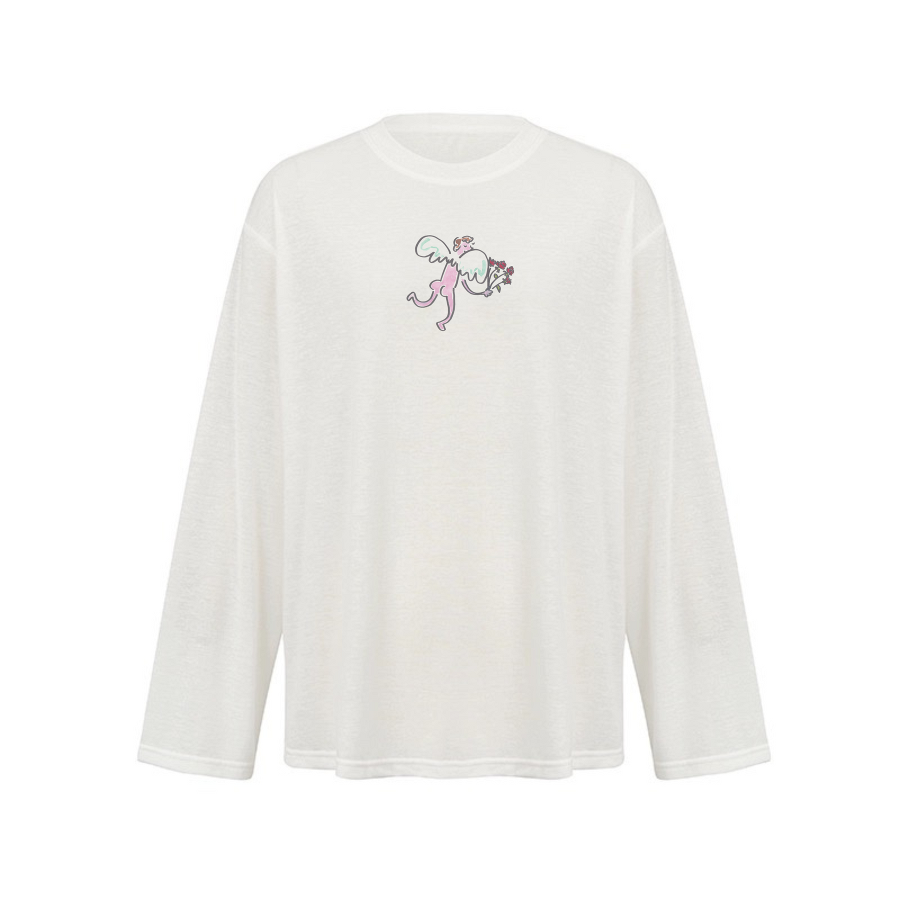Angel Long sleeve Linen T-shirt x Ofelia Botella