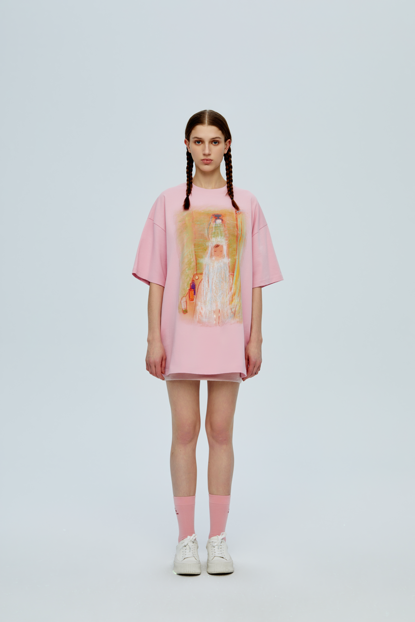 Baby T-shirt _ Pink x Ellen He