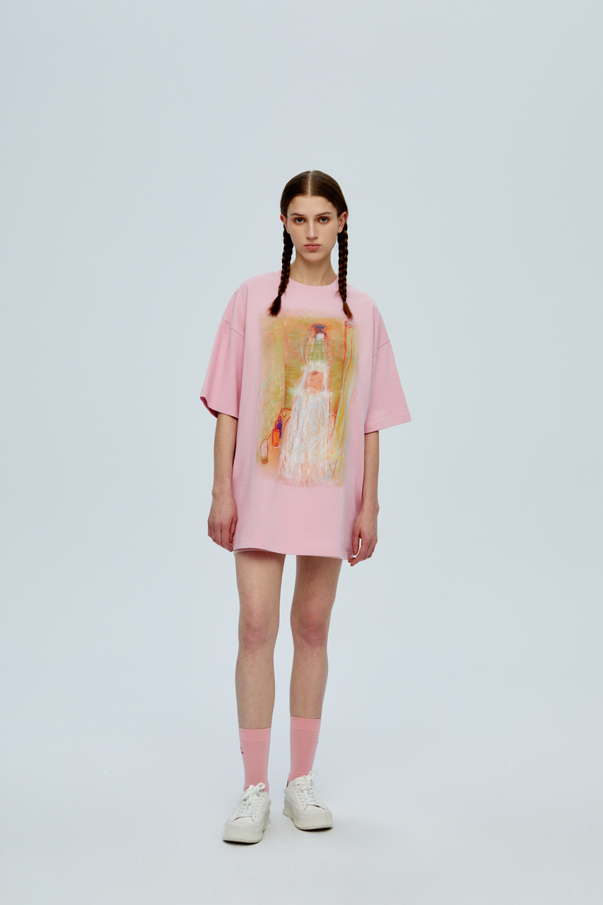 Baby T-shirt _ Pink x Ellen He