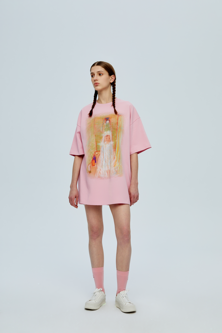 Baby T-shirt _ Pink x Ellen He