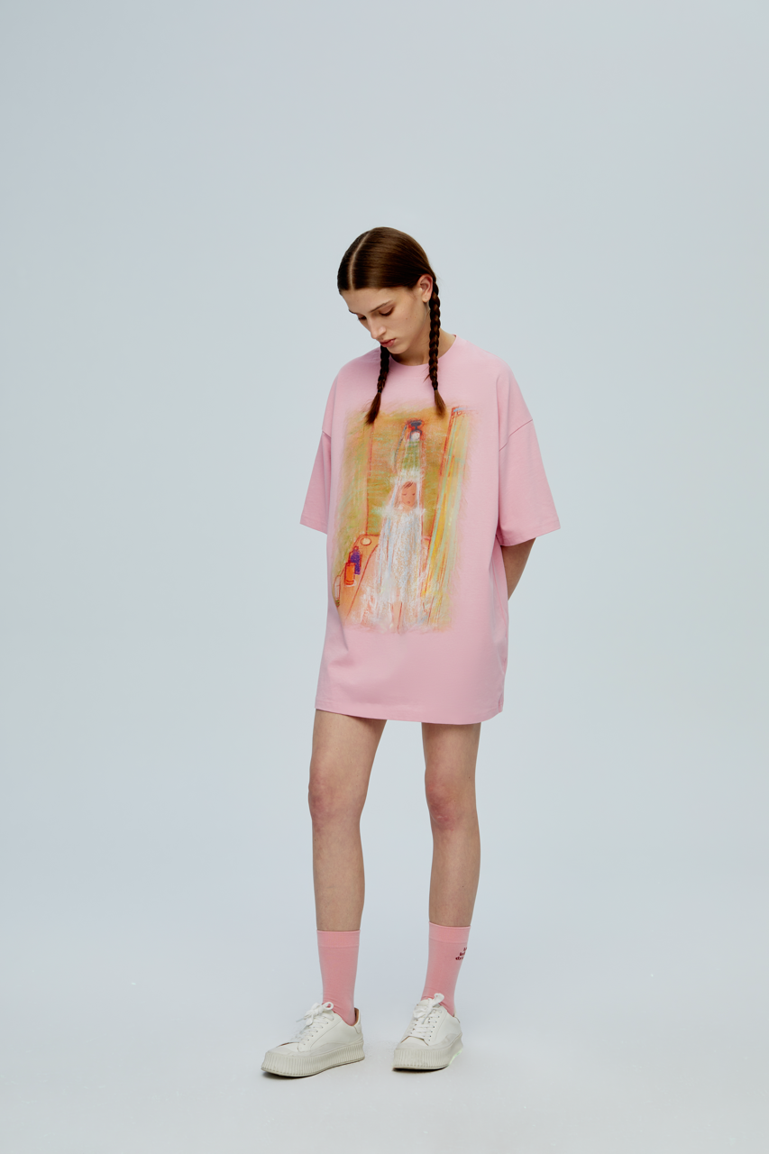 Baby T-shirt _ Pink x Ellen He