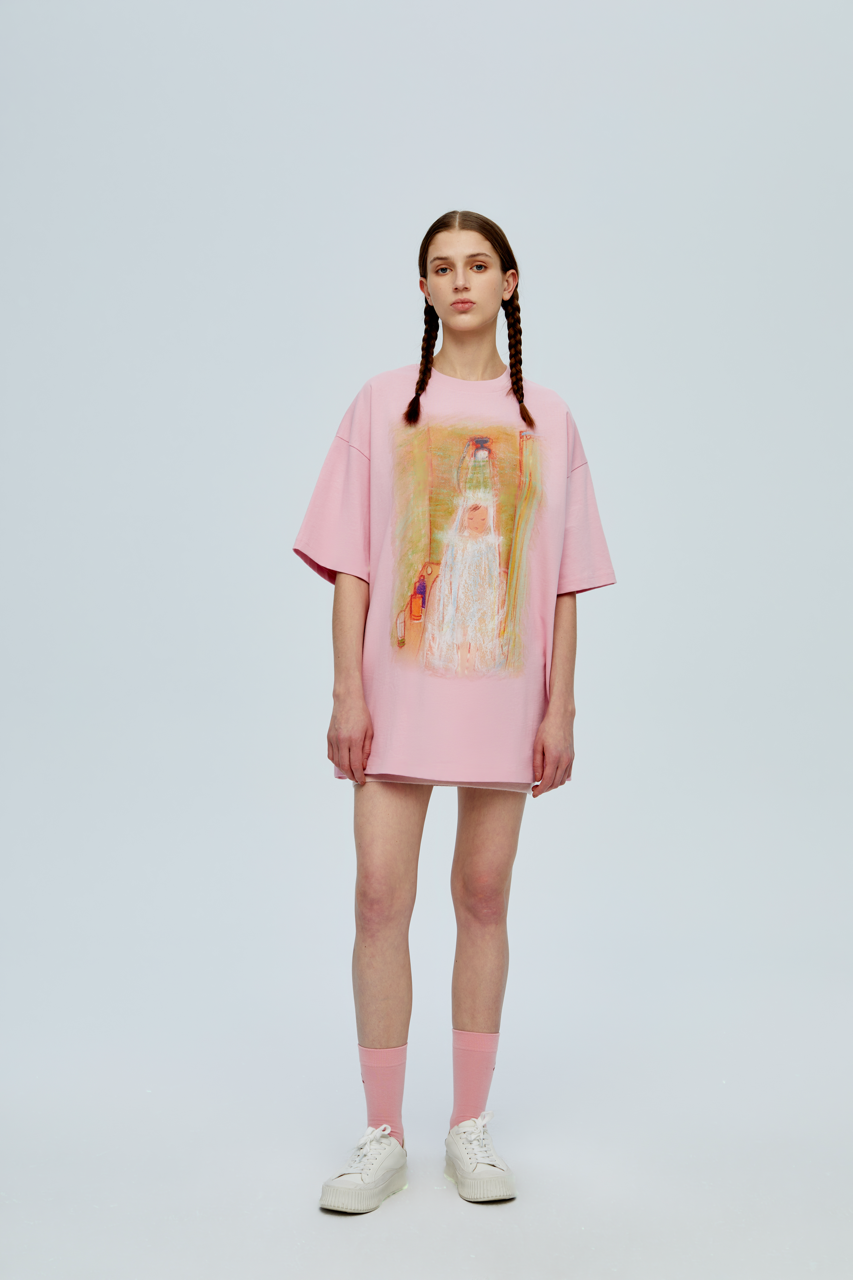 Baby T-shirt _ Pink x Ellen He