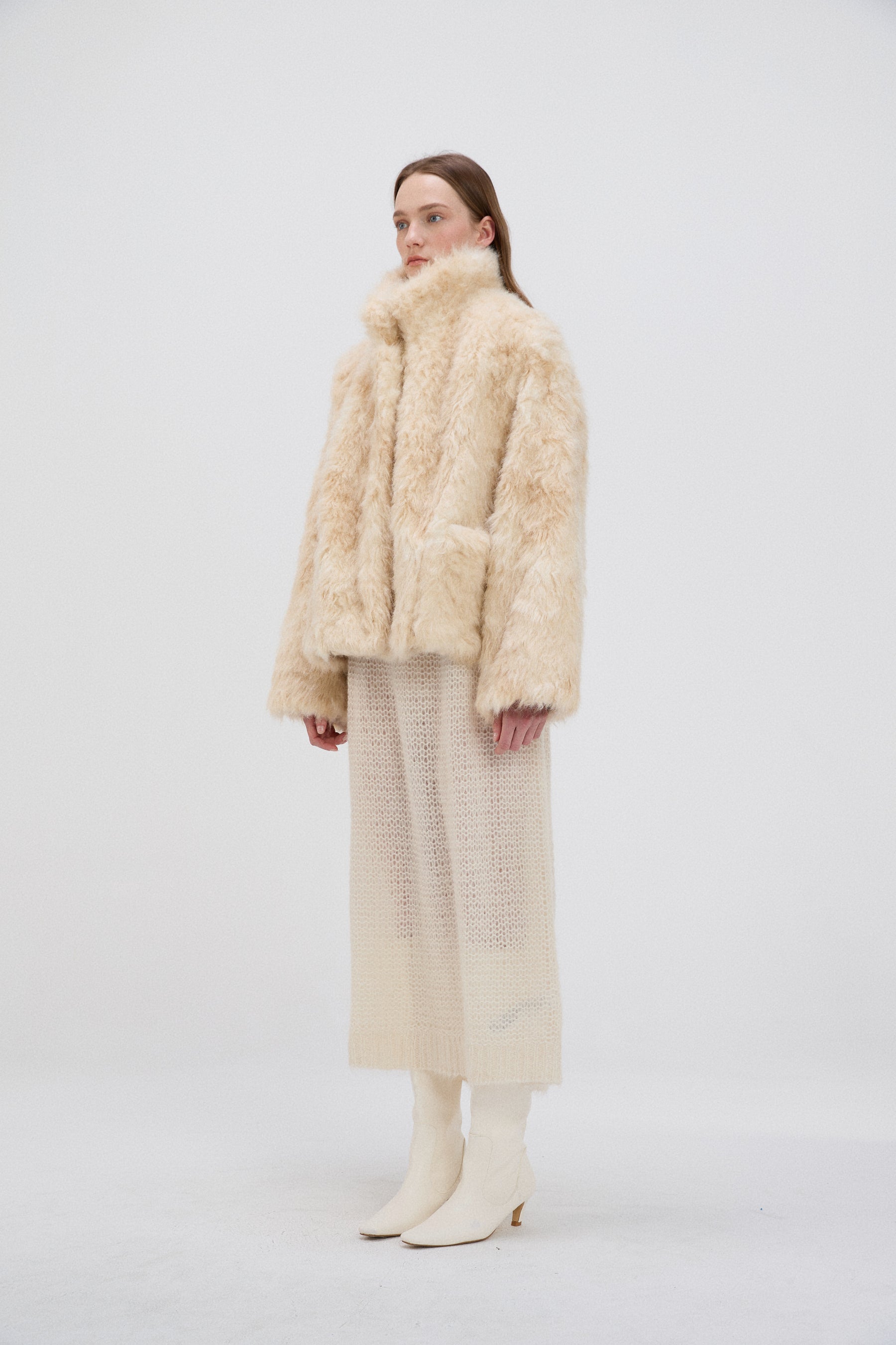 Stand Collar Teddy Jacket