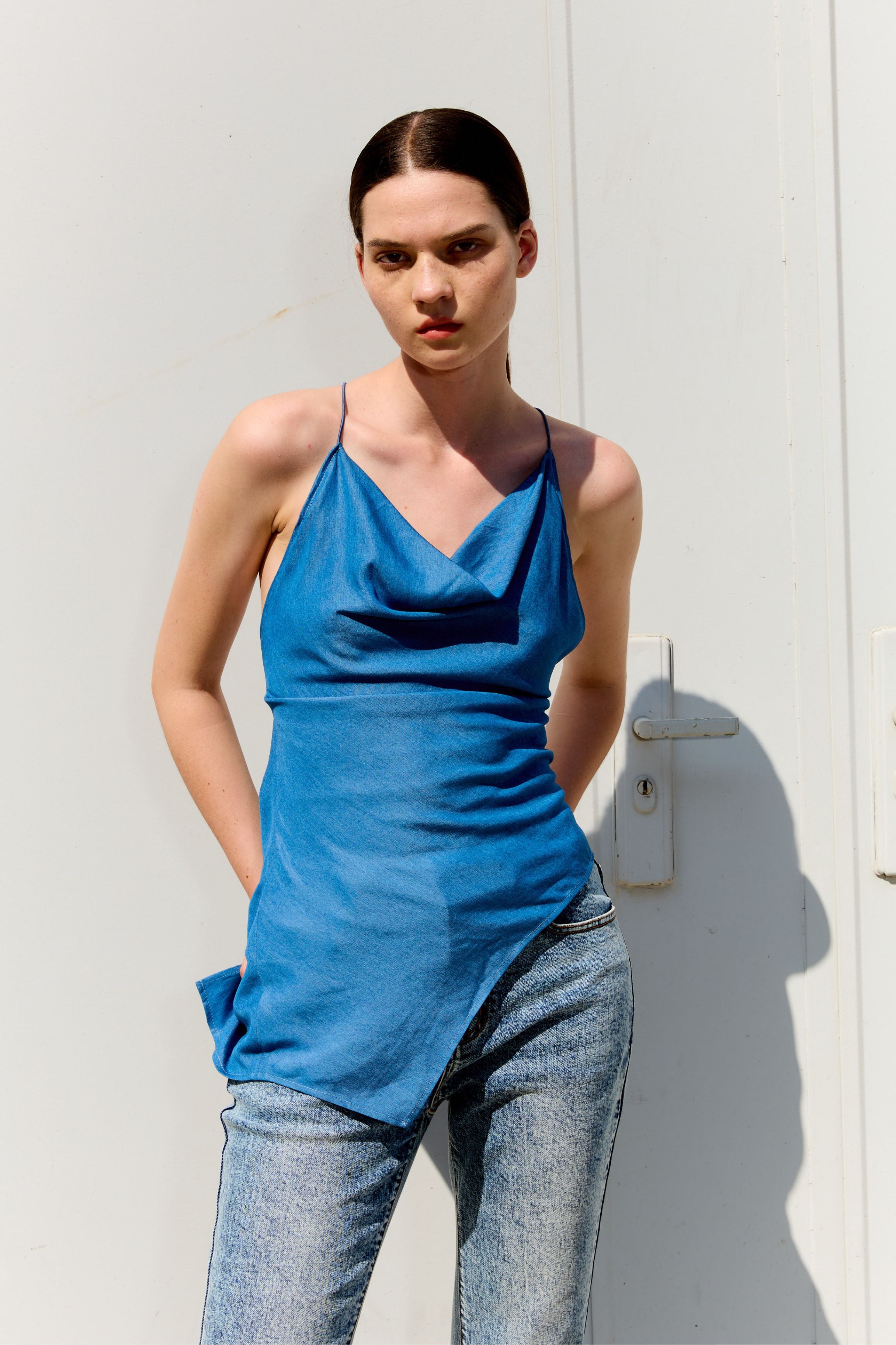 トップス rurumu: dreamreading jacquard camisole Dream Scoop Cami | Luxe Satin | Archive (Toile Cloud) – Parade