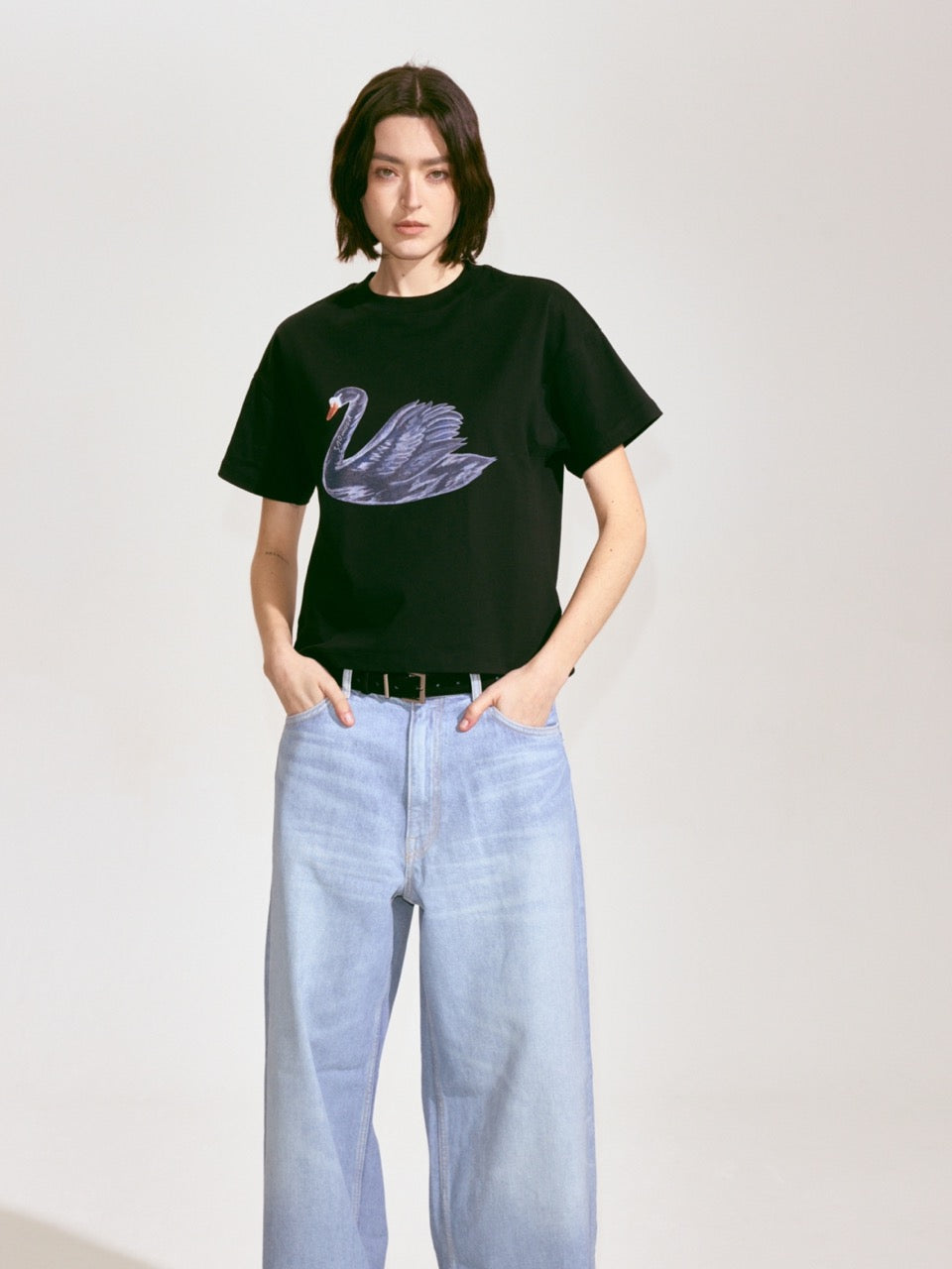 Black Swan Short-Sleeve T-shirt - Black