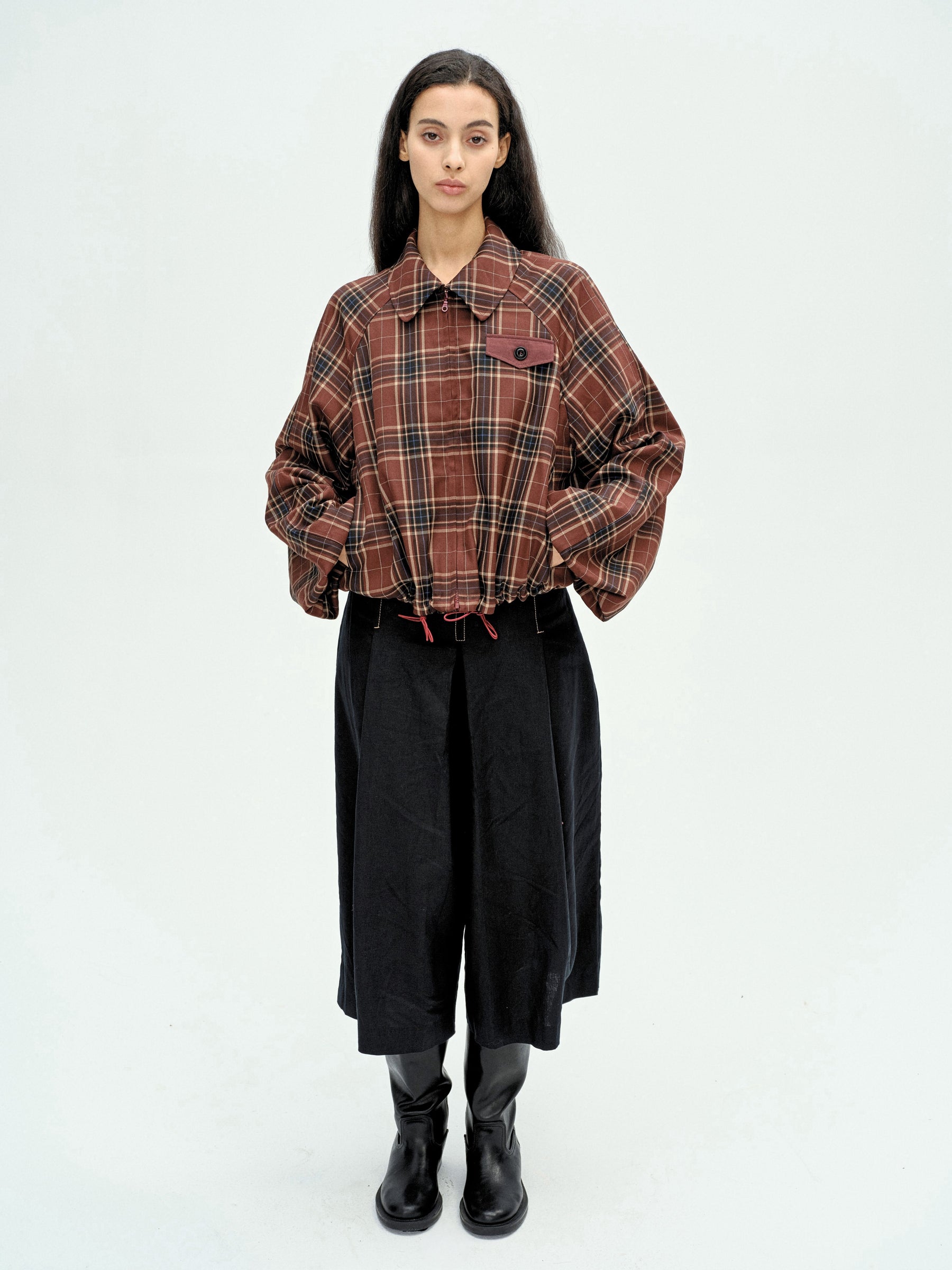 Detachable Hood Trench Jacket