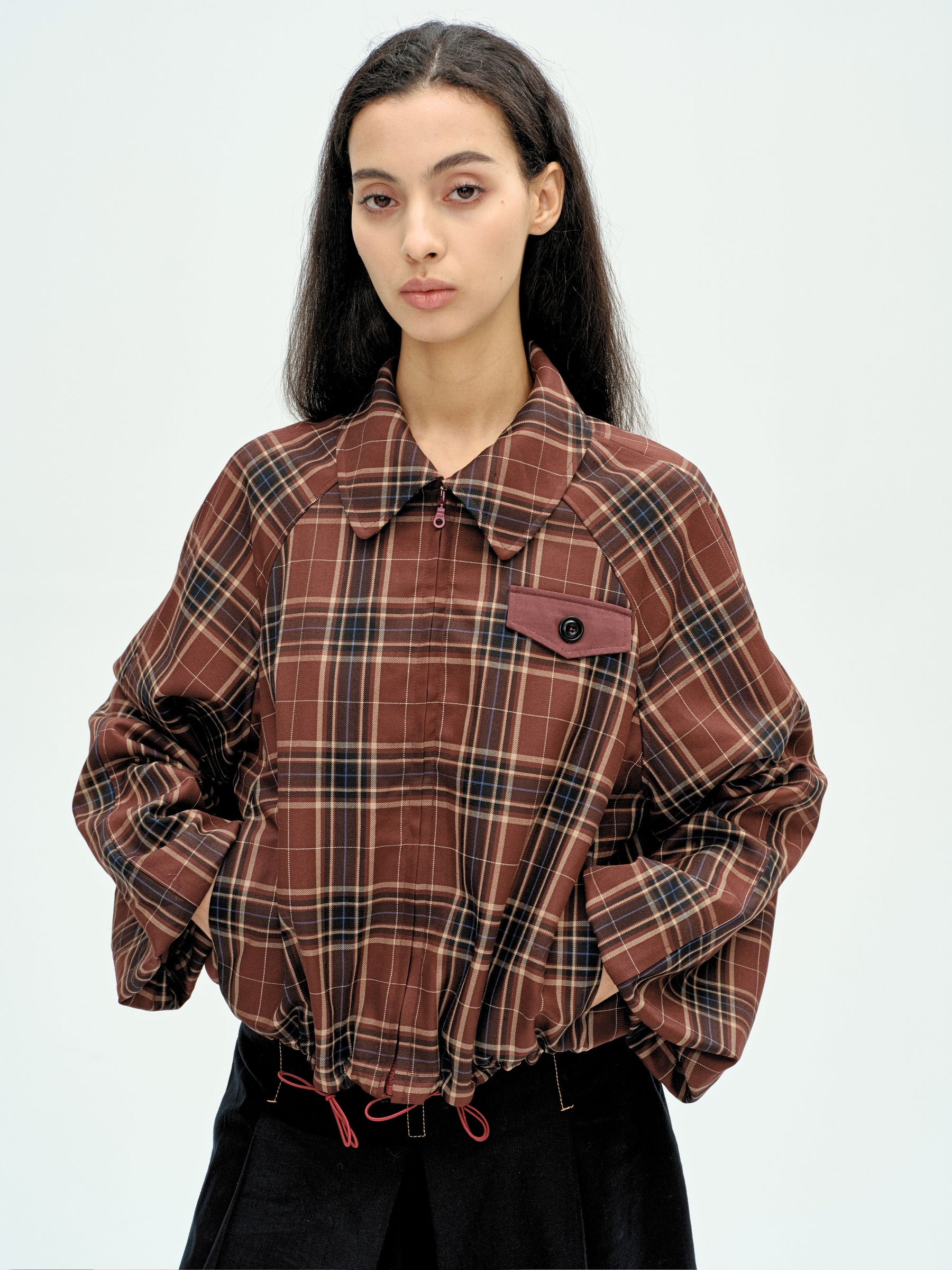 Detachable Hood Trench Jacket