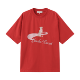 Gentle Beat Short Sleeve Tee - Red