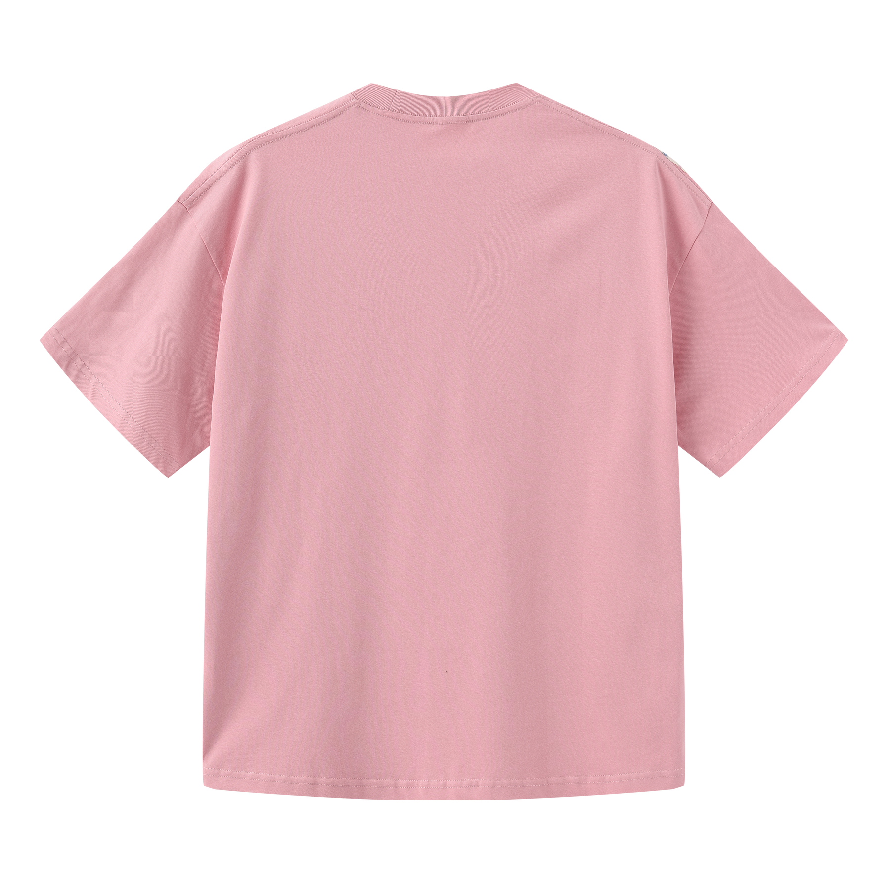 Dog Walking Patched Short-Sleeve T-shirt x Hannah Van Der Weide- Pink