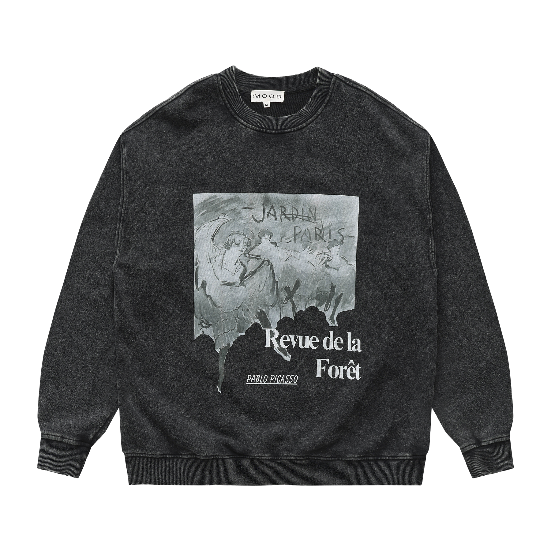 Forest Tap Washed Sweatshirt Black