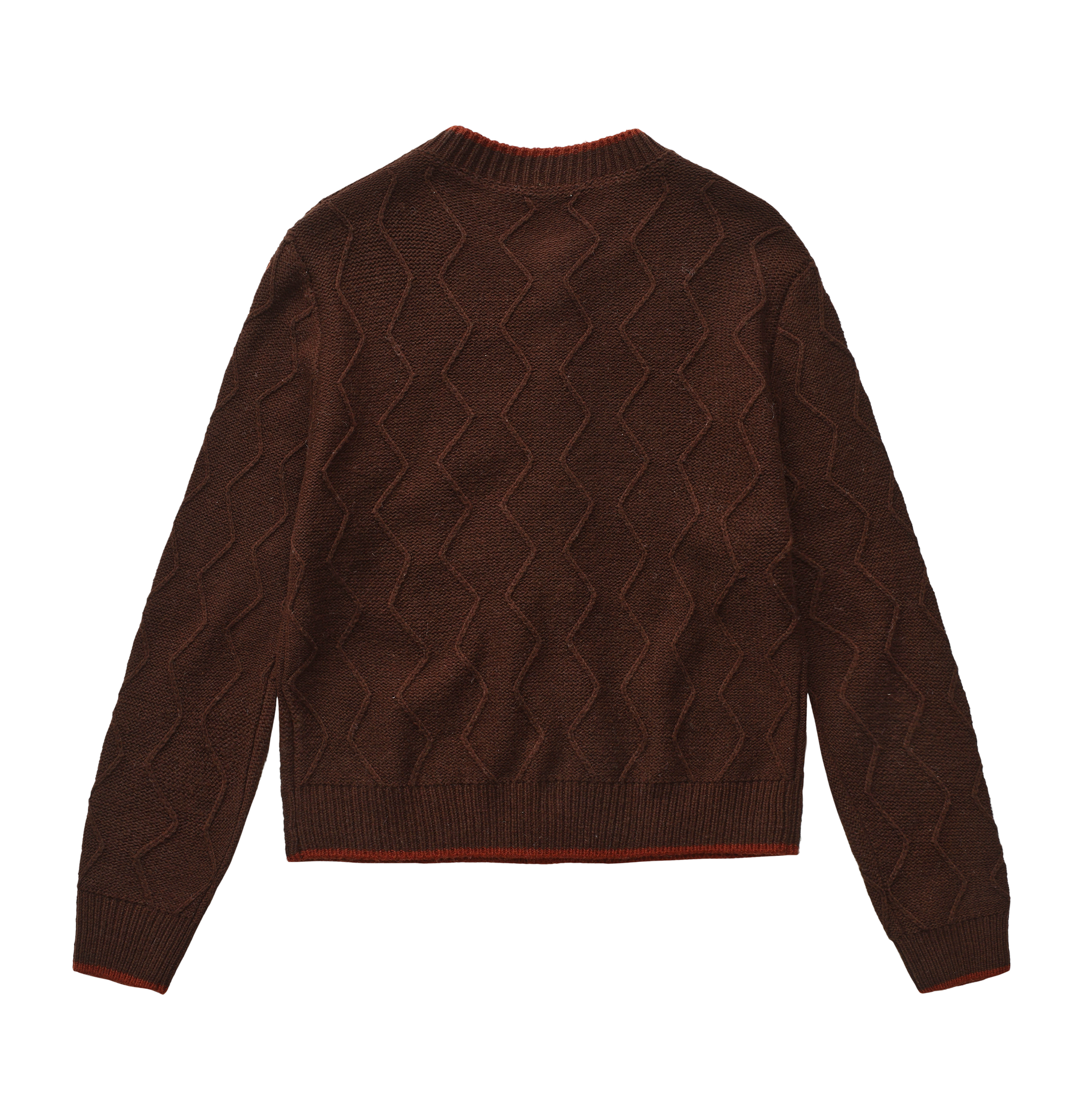 Rose Garden Knit Cardigan Brown