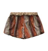 Linen Striped Tulip Shorts