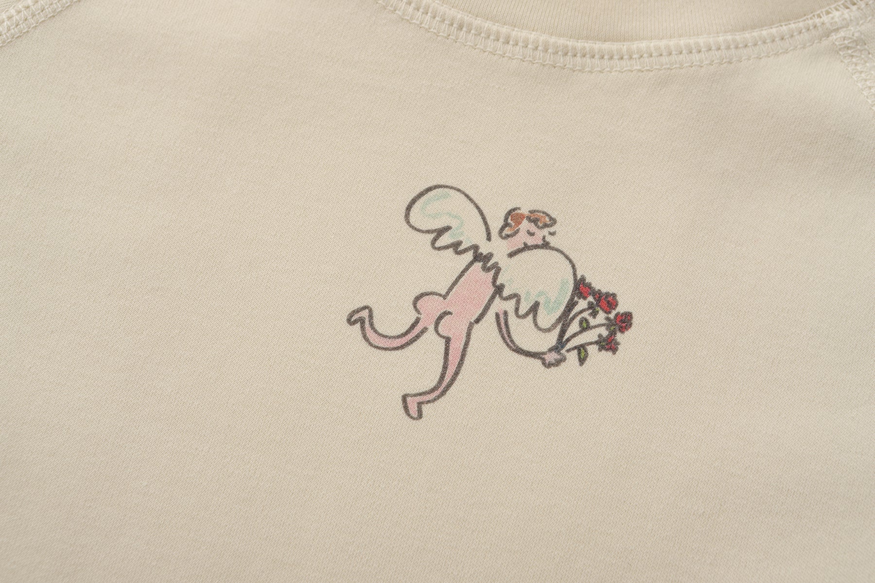 Angel Short sleeve Cropped T-shirt x Ofelia Botella