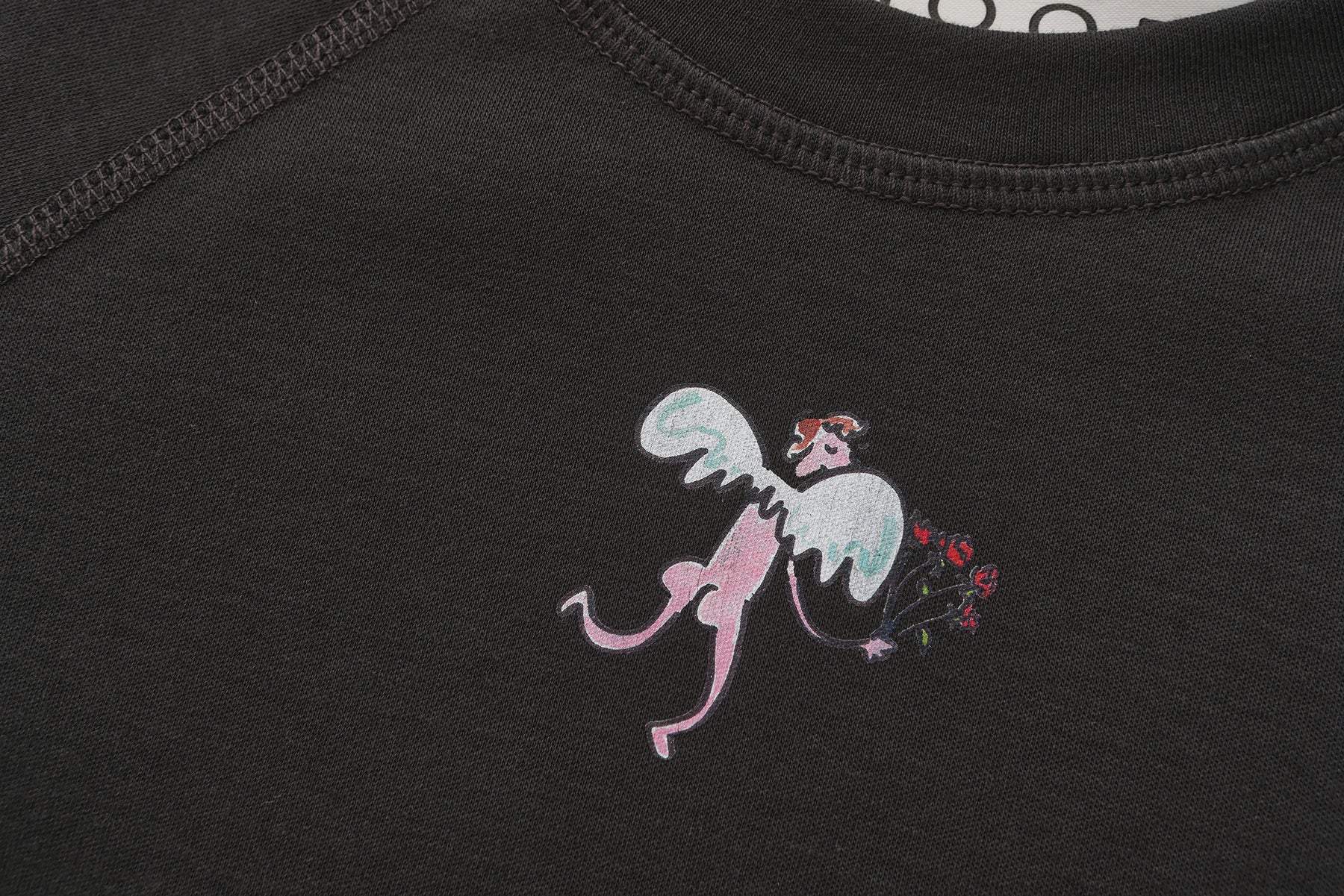 Angel Short sleeve Cropped T-shirt x Ofelia Botella