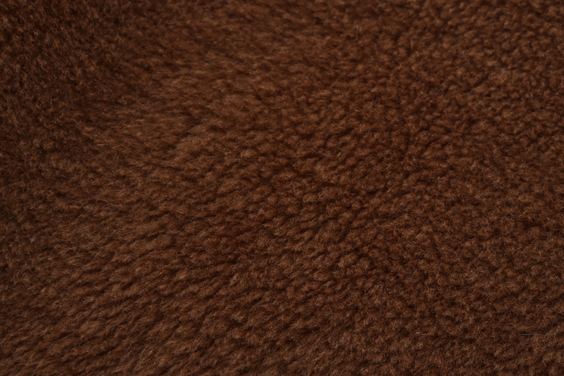 乳牛印花泰迪剪羊毛粗呢大衣 - 棕色