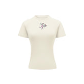 Angel Short sleeve Cropped T-shirt x Ofelia Botella