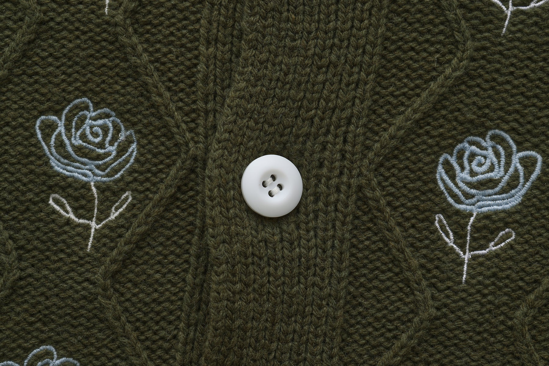 Rose Garden Knit Cardigan Green