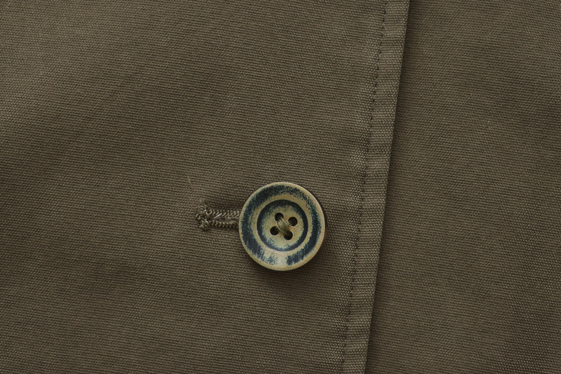 Appliqué Boxy Short Jacket Green