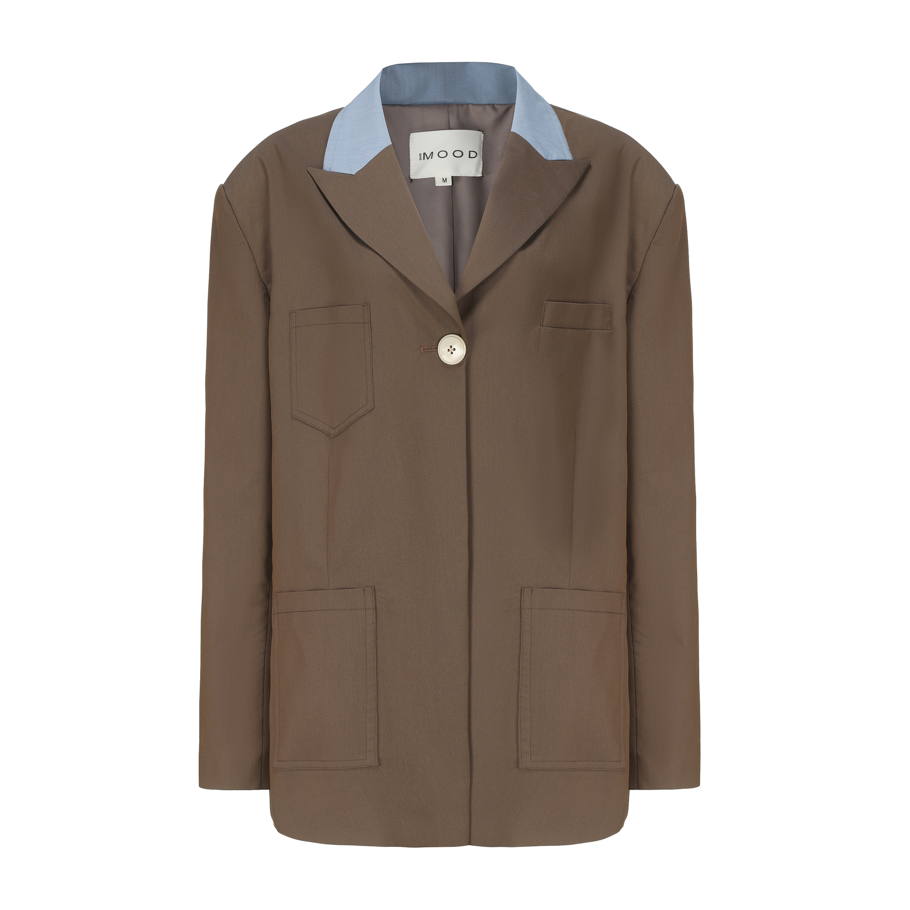 Patched Blazer - Brown