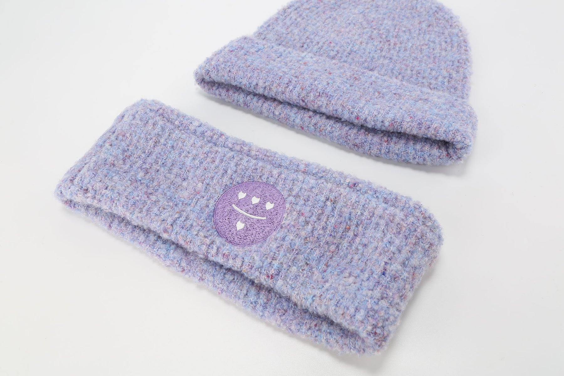 ICON 3Moji 2 in 1 Knit Hat_Purple