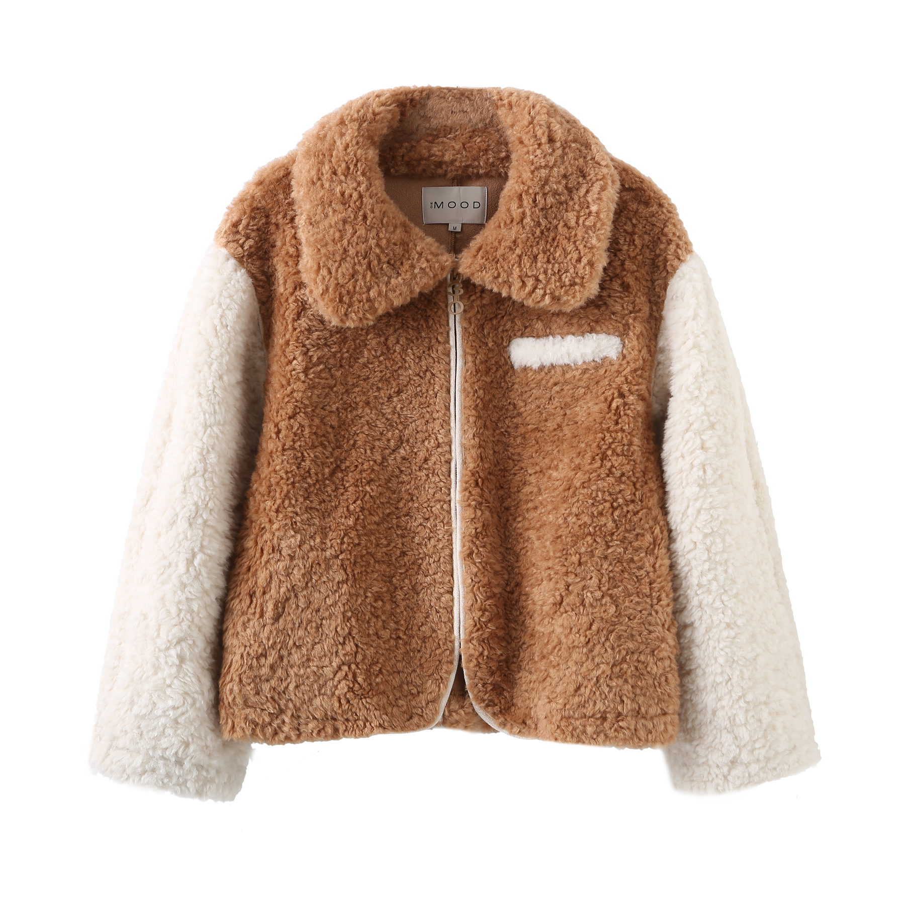 Teddy Jacket Short _ White Curry