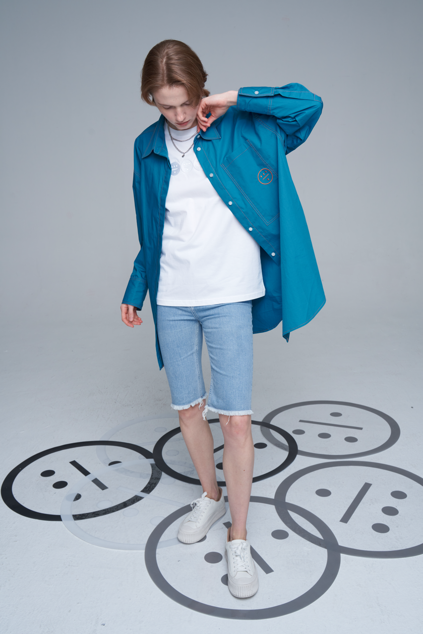 ICON Banded Shirt _ Blue