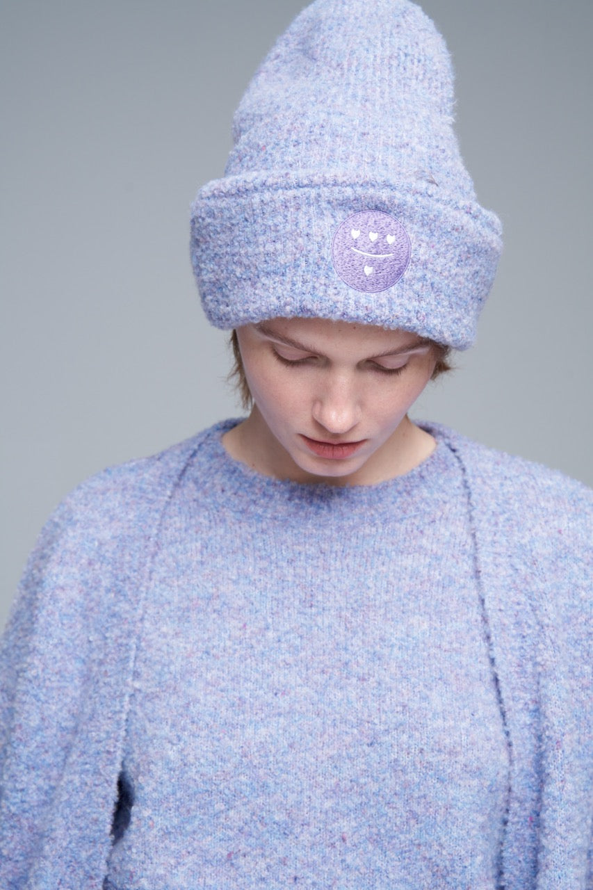ICON 3Moji 2 in 1 Knit Hat_Purple
