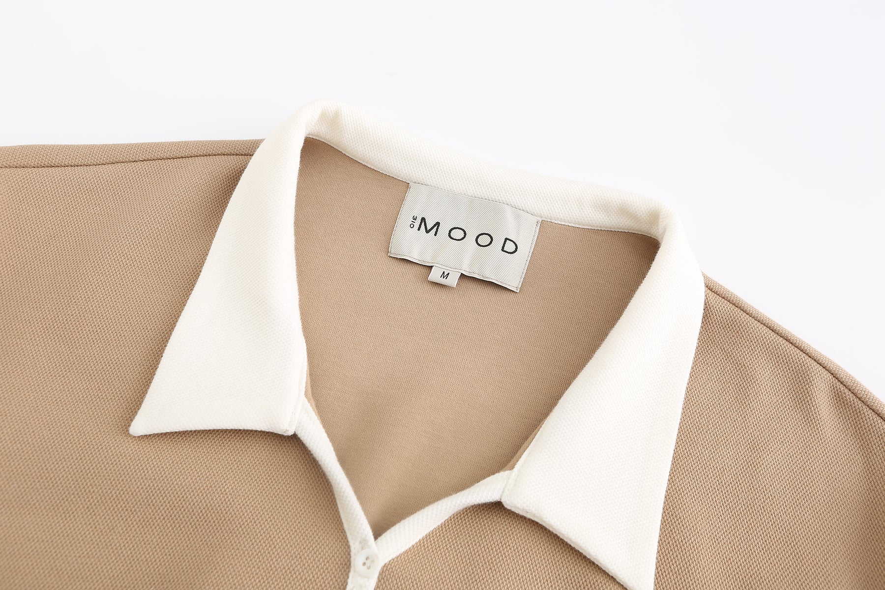 ICON Patched Cropped Short Sleeve Top - Camel