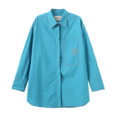 ICON 鑲邊襯衫 _ 藍色