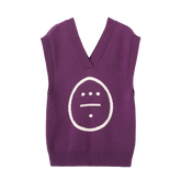 ICON V Neck Oversized Vest _ Purple