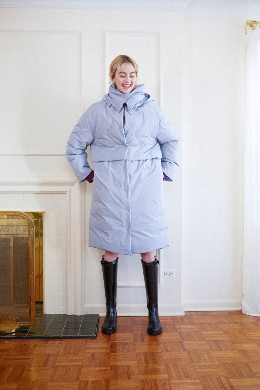 Wave Down Jacket - Blue