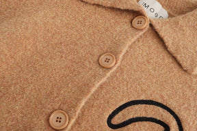 Teddy Knit Cardigan - Camel