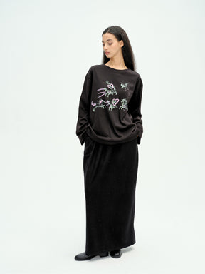 Pegasus Sky Long-Sleeve T-shirt Black