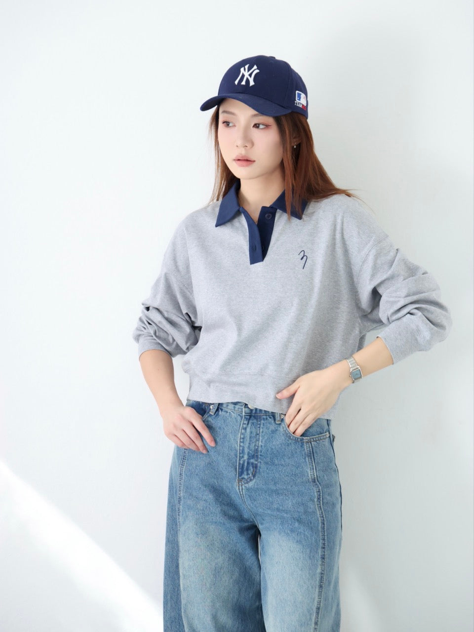 x ninido Logo-embroidered Cotton-jersey Polo Shirt 2 Colors