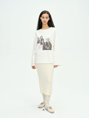 Forest Theater Long-Sleeve T-shirt White