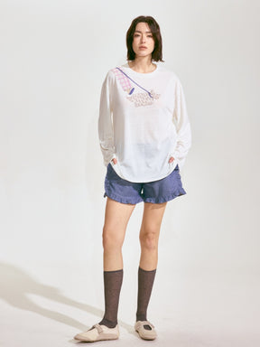 Dog Walker Long Sleeve Linen Tee x Van Der Weide